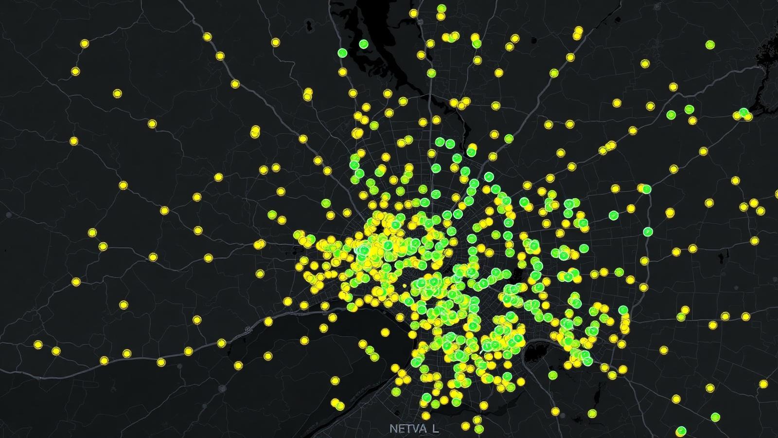 Recovered: district map after a managed RWR engagement