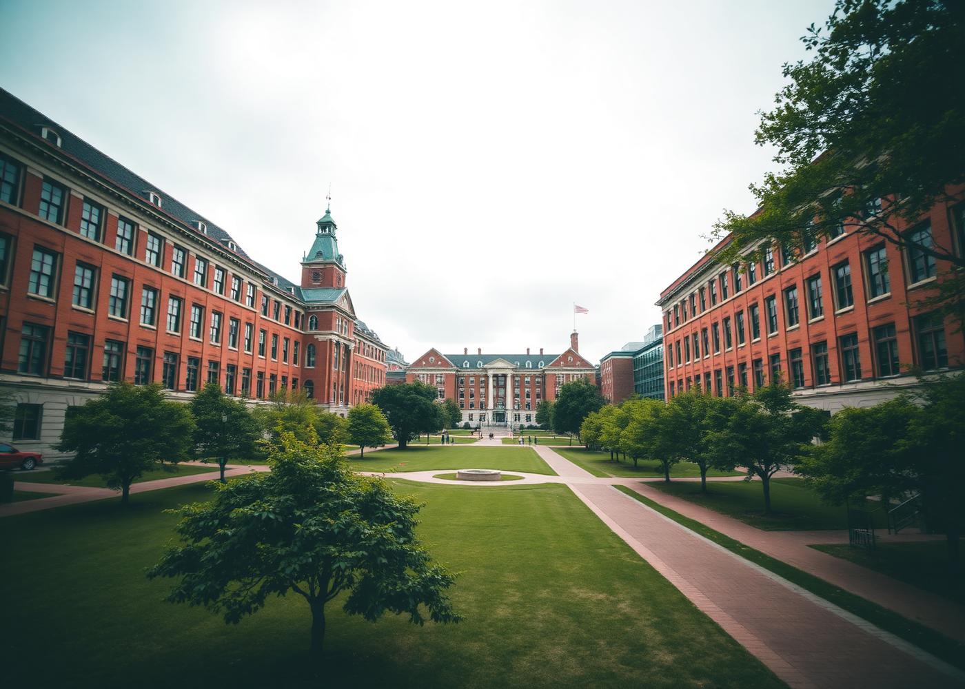University campus buildings